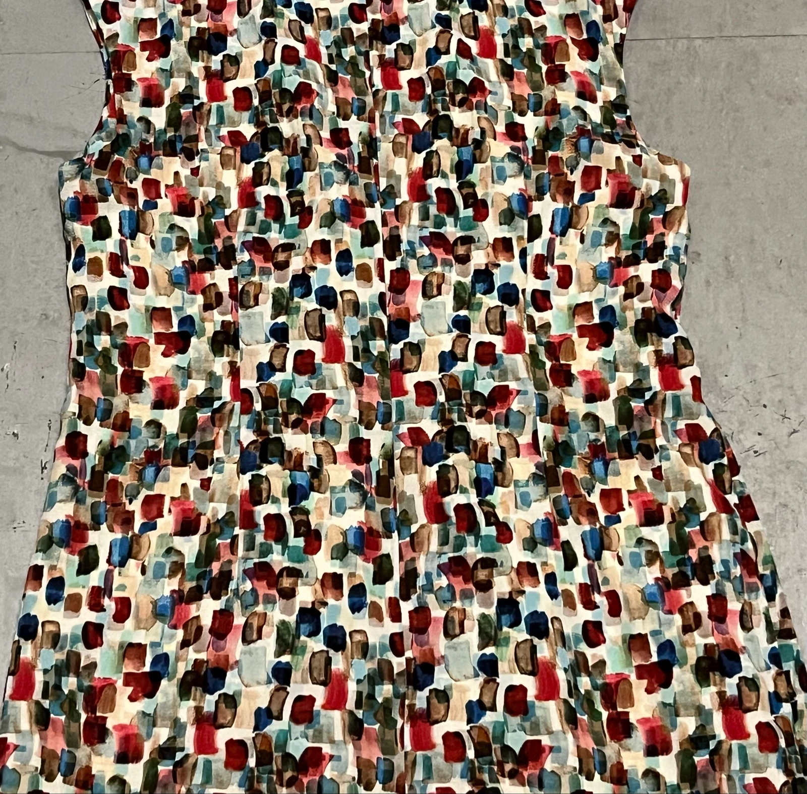 Vestido crepe estampado multicolor  – photo 15